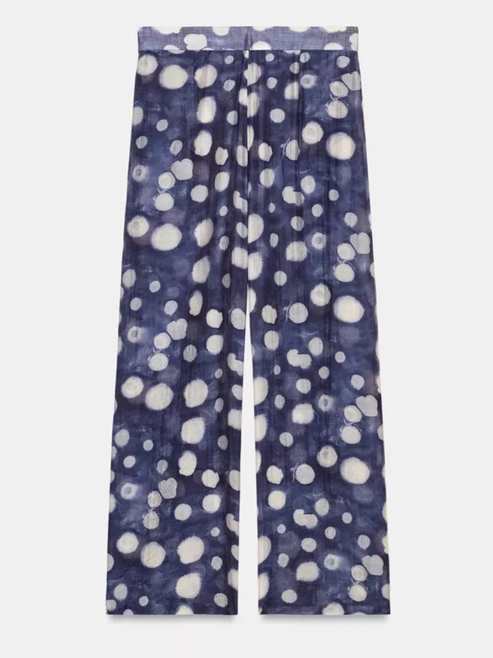 Zara ZW Women's Navy Polka Dot  Pants. POP - Picture 3 of 9